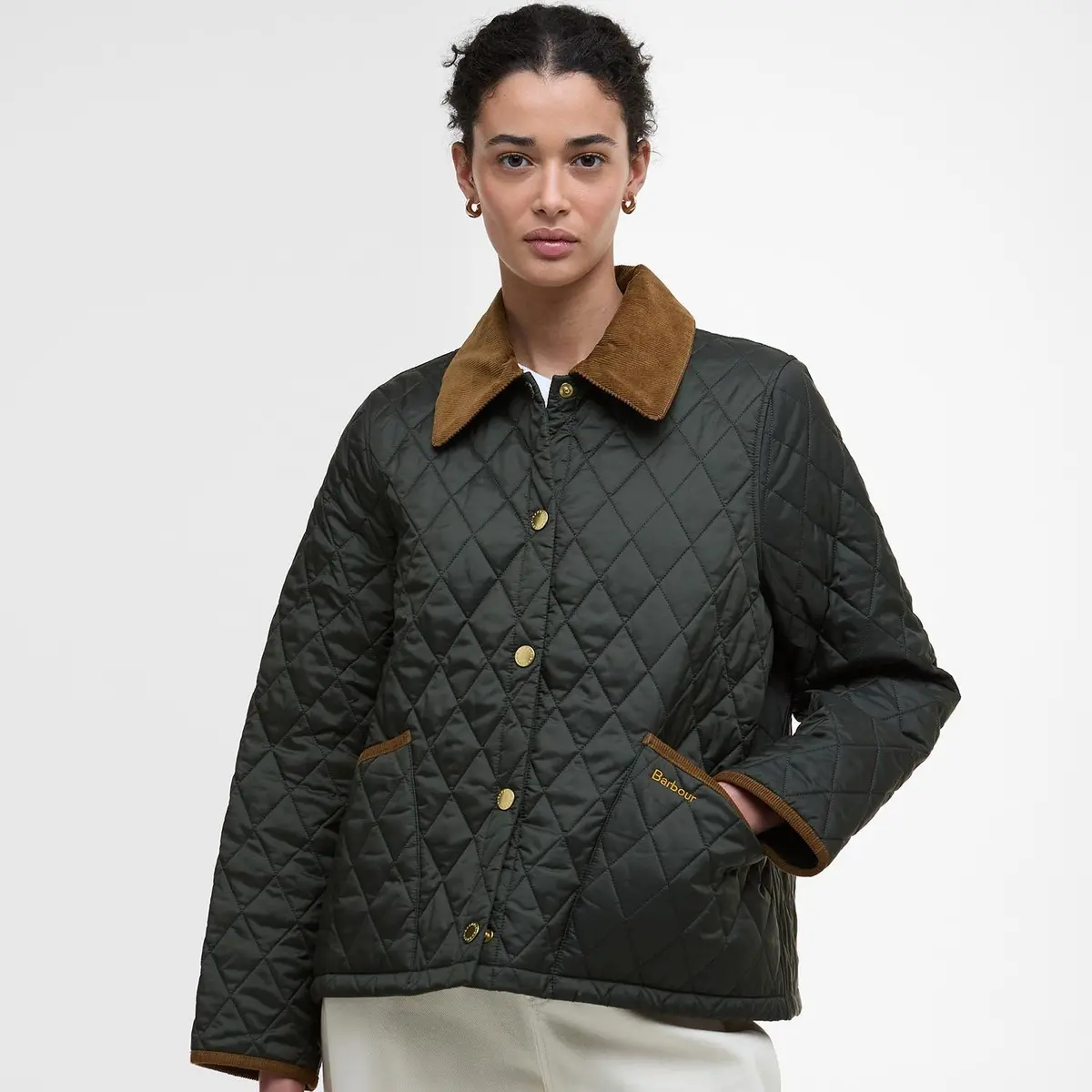 Women's Icons Cropped Liddesdale Quilted Jacket 1