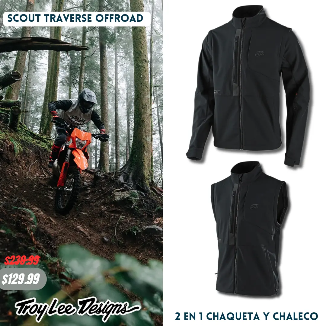 Chaquetas Offroad Troy Lee Designs Scout Traverse Blk 1
