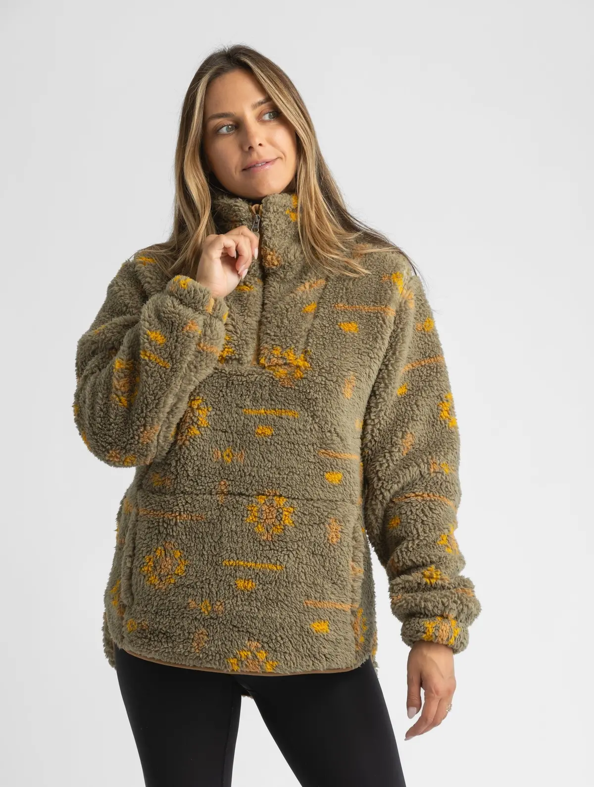 Women's Ainsley Plush Sherpa Pullover 1