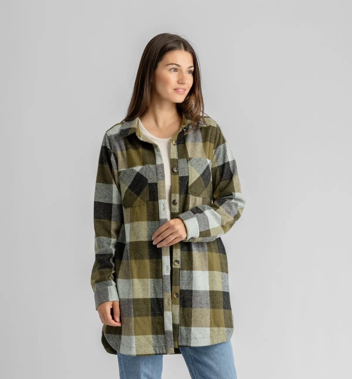 Women's Lichen Stretch Flannel Tunic 1