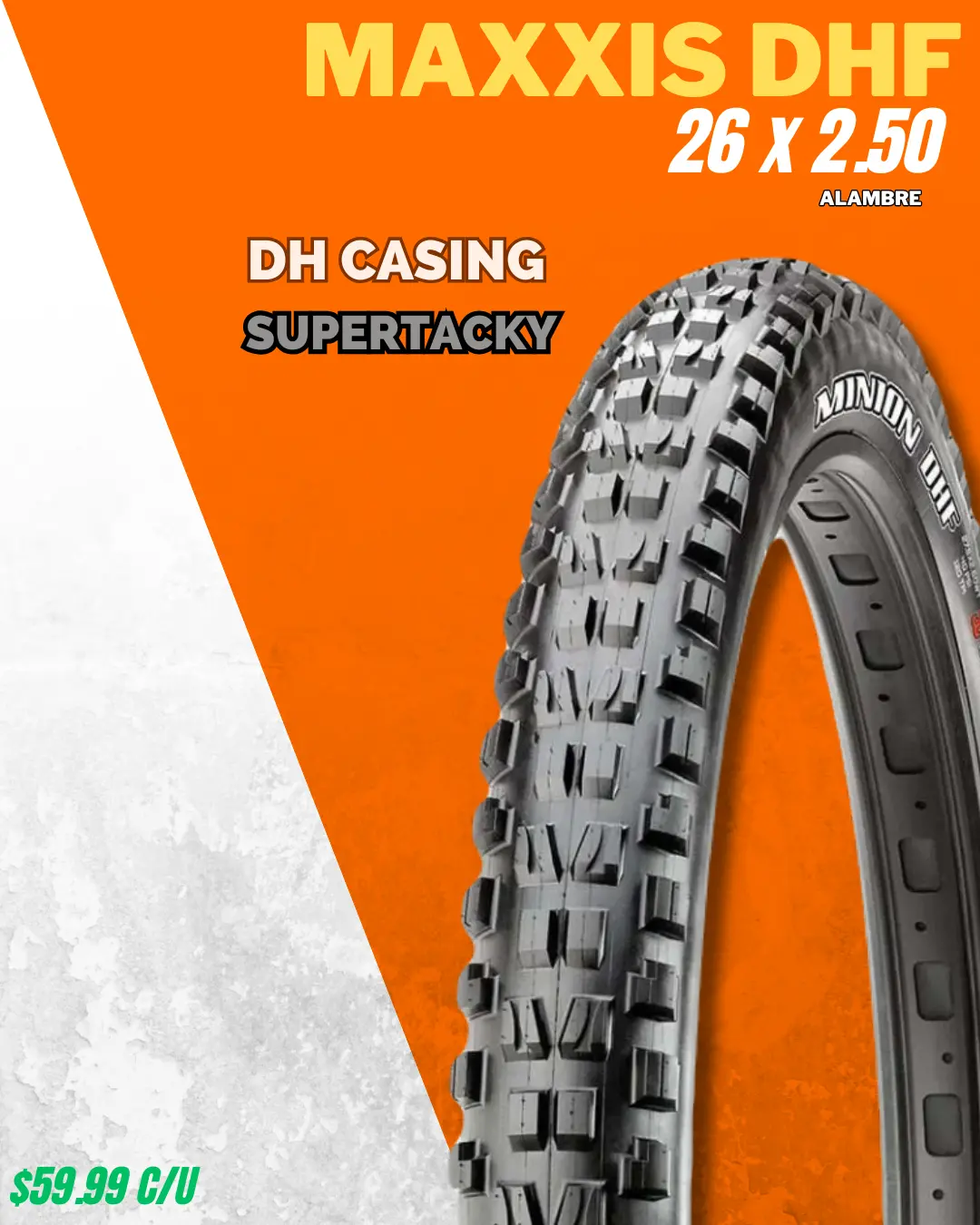 Llantas Maxxis Minion Dhf 26X2.50 Dh Casing St 1