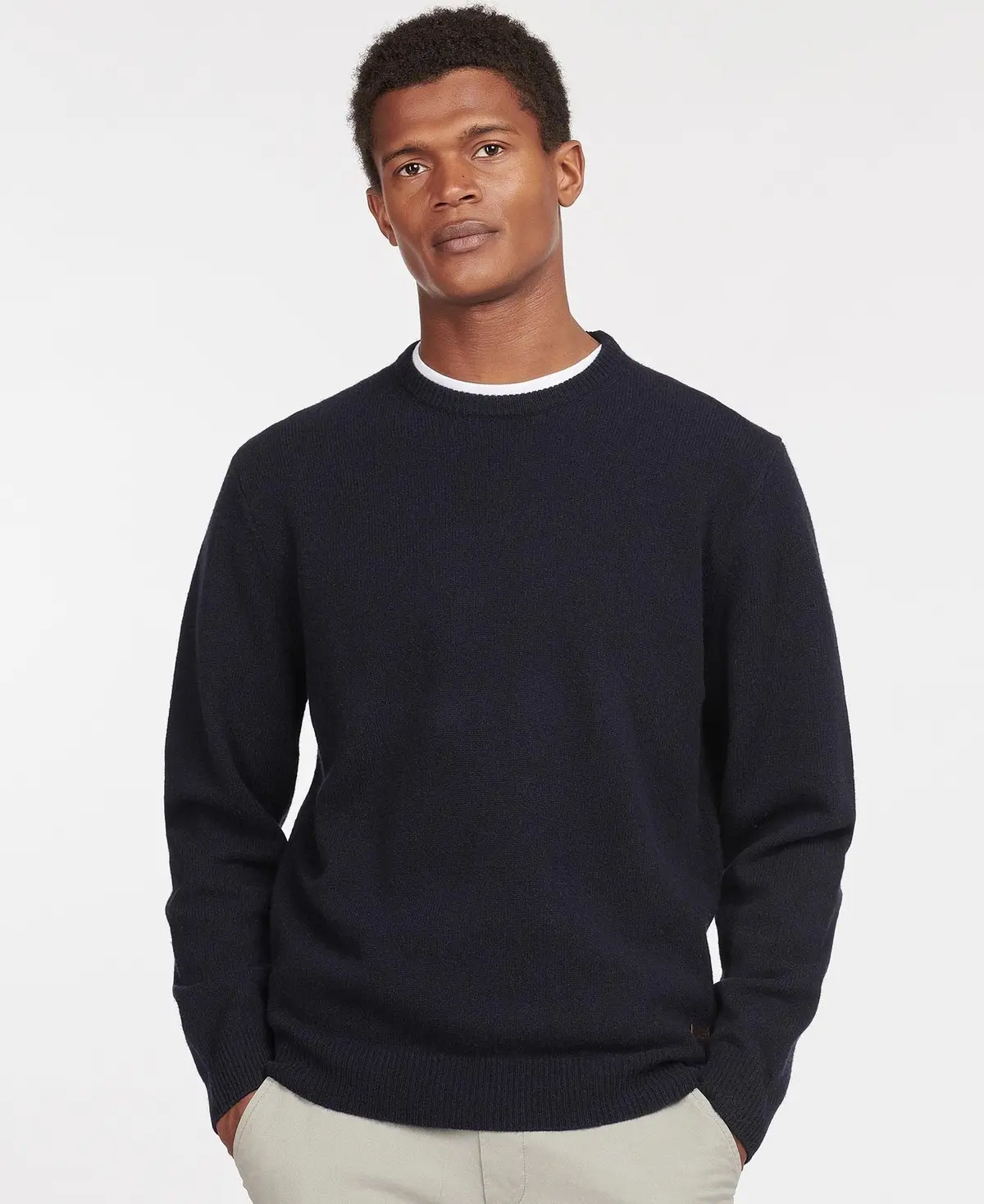 Men's Essential Patch Crew Neck Sweater 1