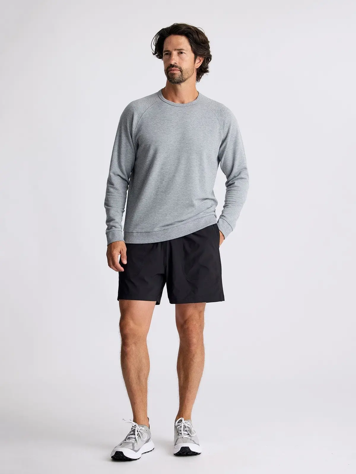 Men's Bamboo Lightweight Fleece Crew 1