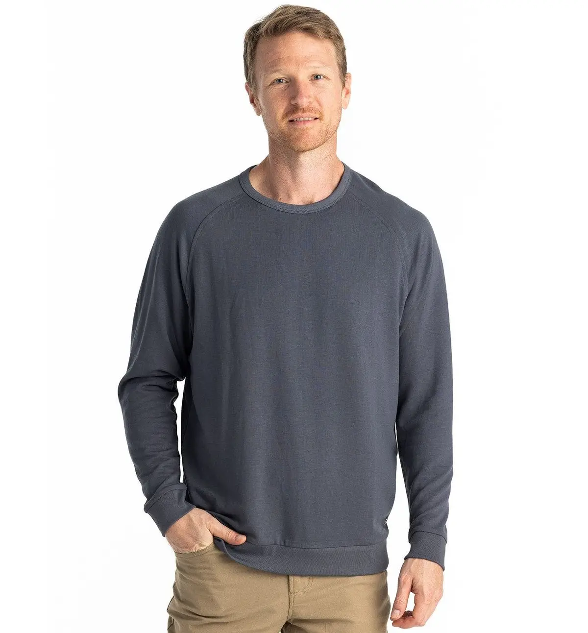 Men's Bamboo Lightweight Fleece Crew 1
