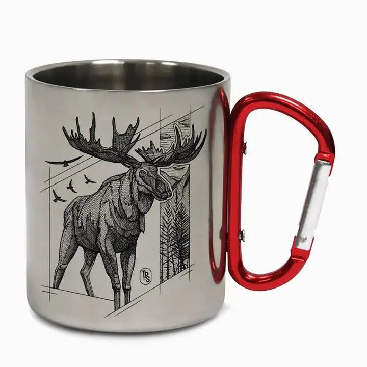 Moose Line Carabiner Steel Camping Mug 1