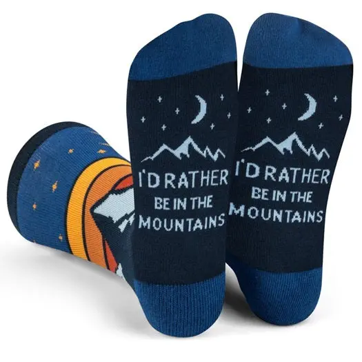 I'd Rather Be In The Mountains Socks 1