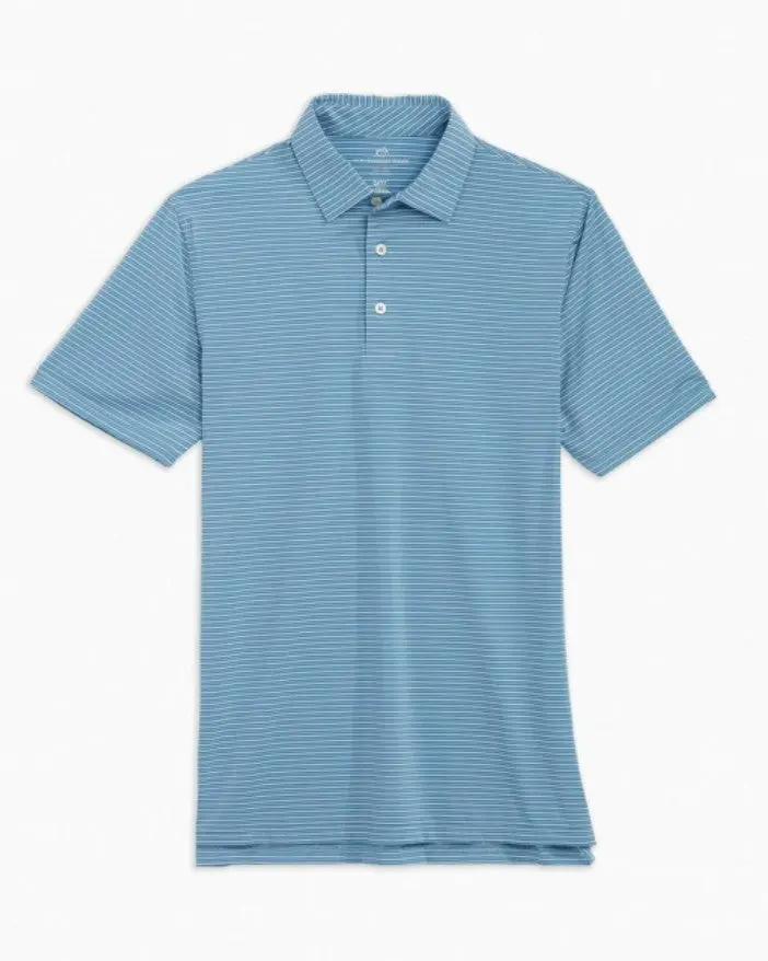 Men's Brreeze Battery Stripe Performance Polo Shirt 1