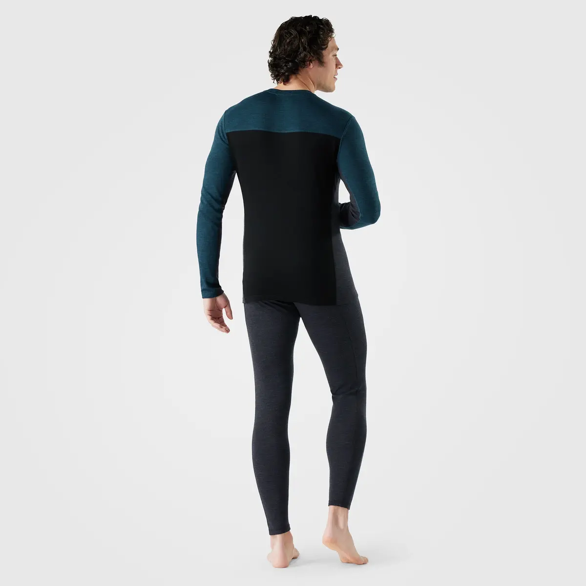 Men's Classic Thermal Merino Base Layer Colorblock Crew 3