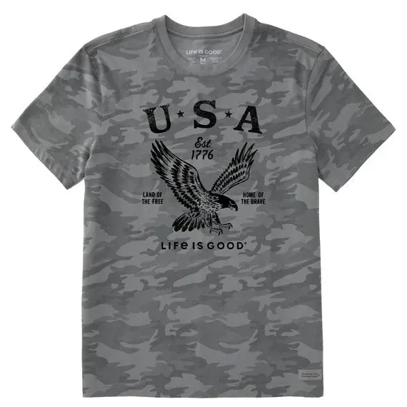 Mens Usa 1776 Eagle Short Sleeve Tee 1