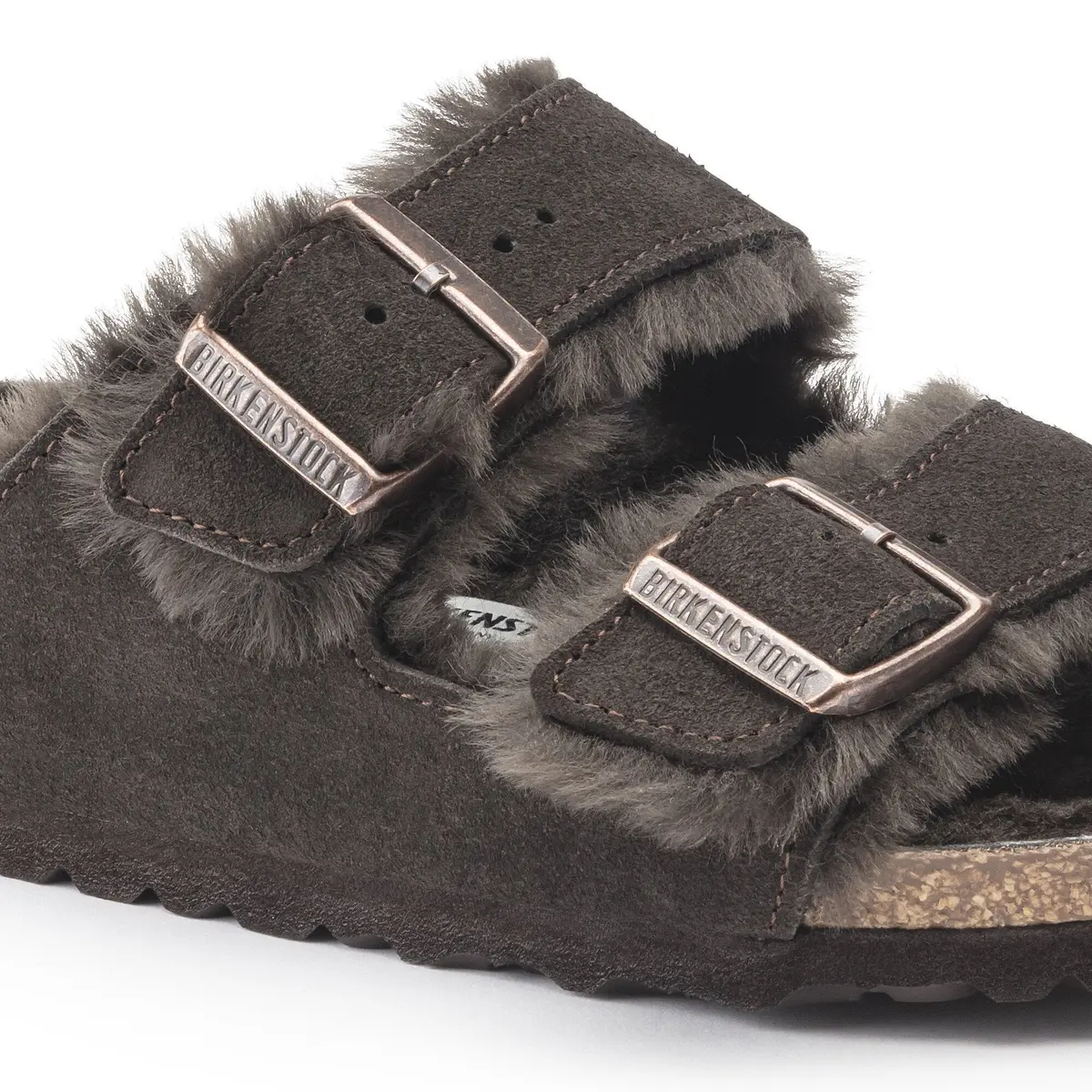 Women's Arizona Shearling Suede Leather Sandal 4