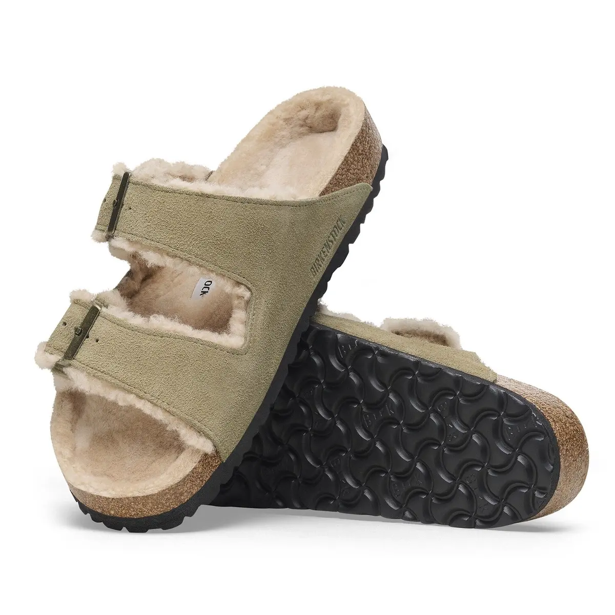 Women's Arizona Shearling Suede Leather Sandal 2