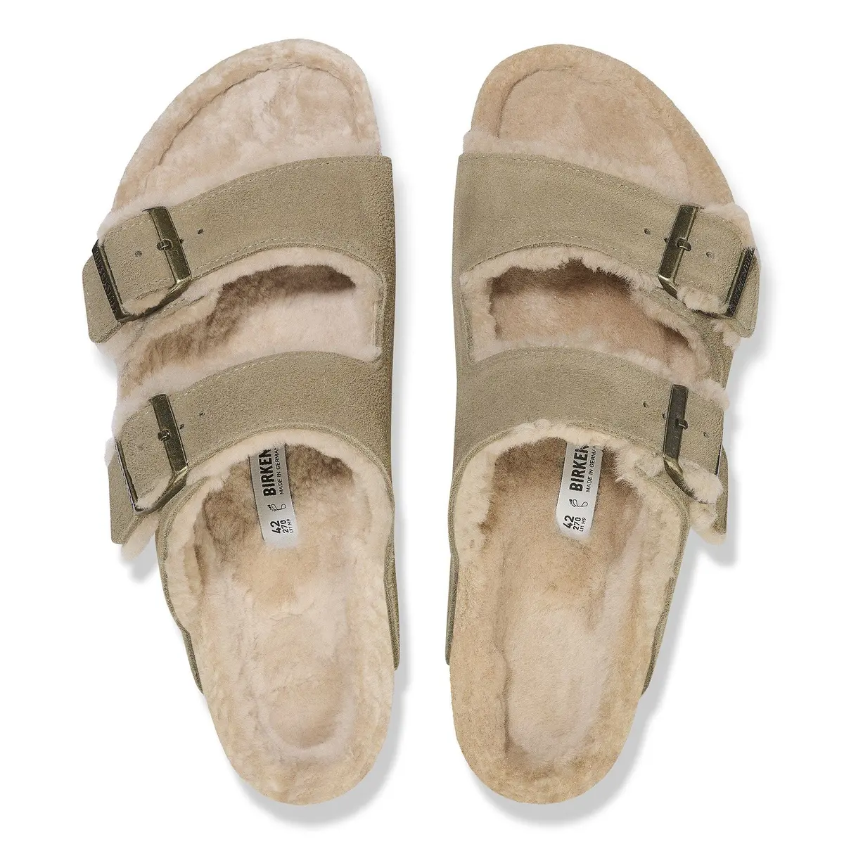 Women's Arizona Shearling Suede Leather Sandal 3