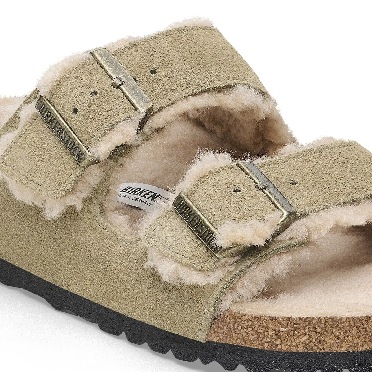 Women's Arizona Shearling Suede Leather Sandal 4