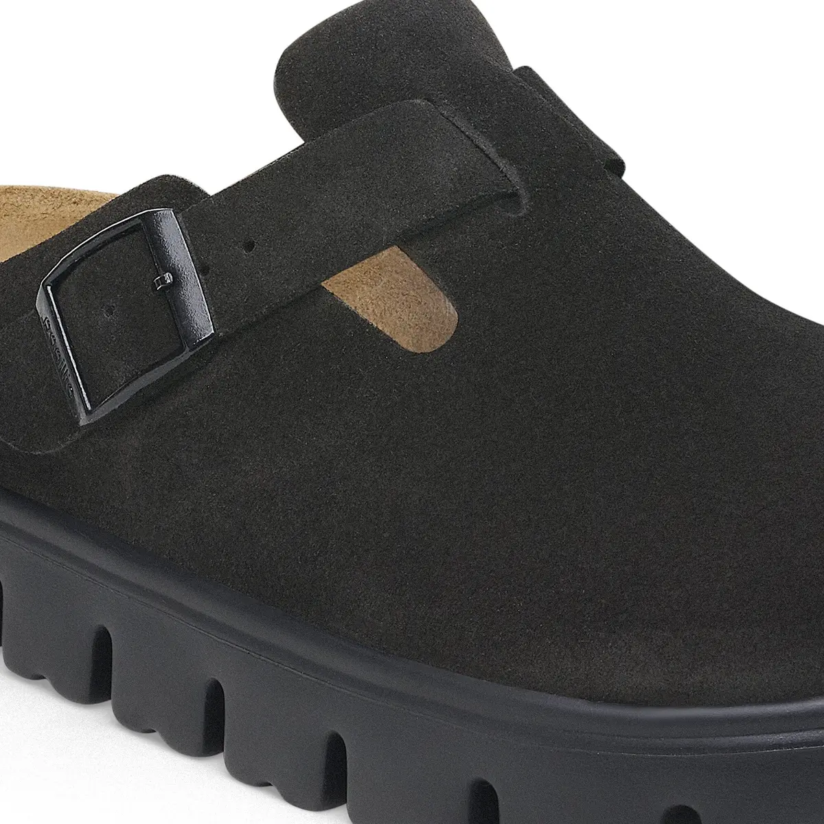 Women's Boston Chunky Suede Clog 4