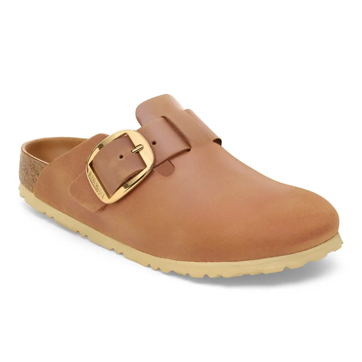 Women's Boston Big Buckle Oiled Leather Clog 1