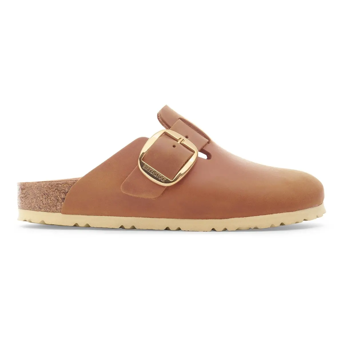 Women's Boston Big Buckle Oiled Leather Clog 4