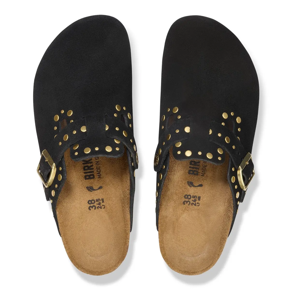 Women's Boston Rivet Suede Leather Clog 3