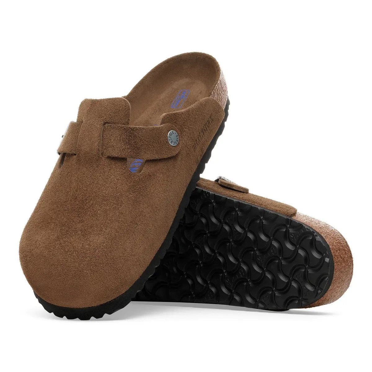 Women's Boston Soft Footbed Suede Leather Clog 2