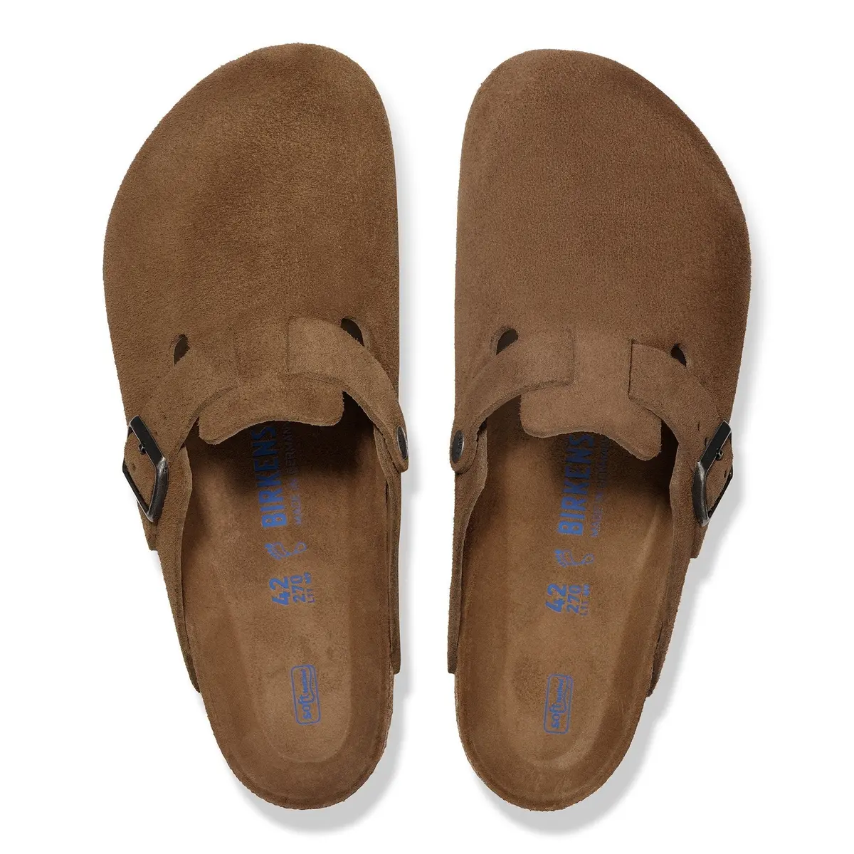 Women's Boston Soft Footbed Suede Leather Clog 3