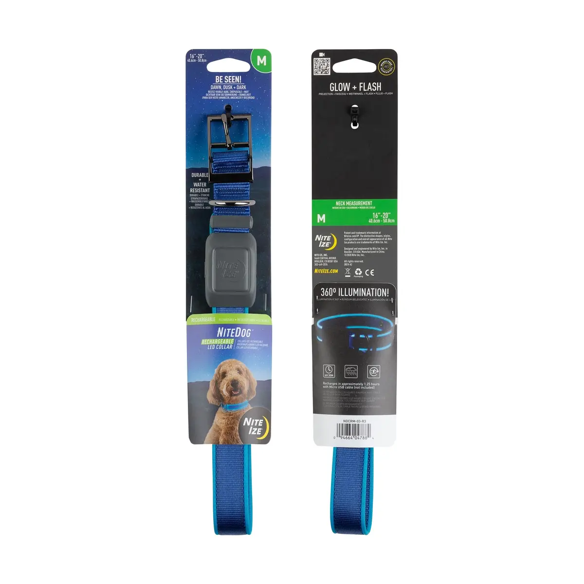 Nitedog Rechargeable Led Collar - Medium 1