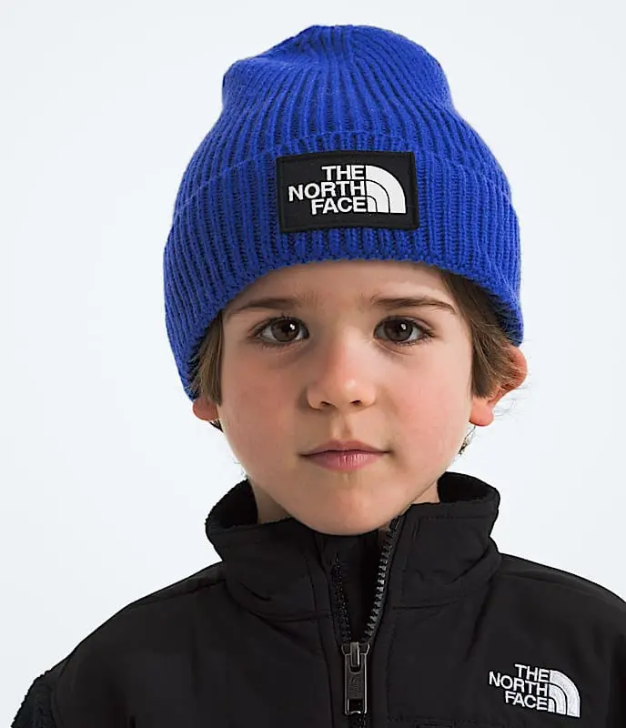 Kids` Tnf Logo Box Cuffed Beanie 2