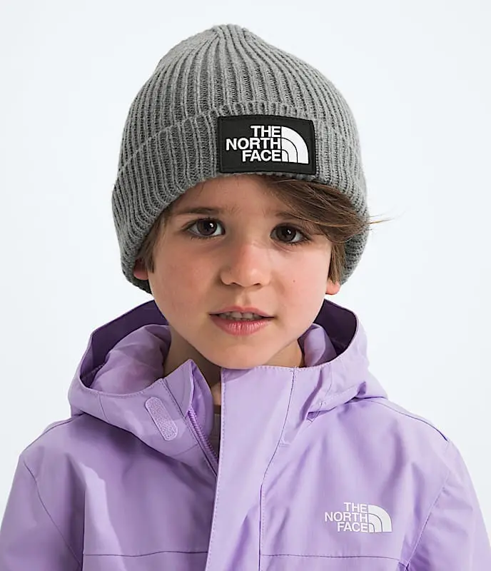 Kids` Tnf Logo Box Cuffed Beanie 2