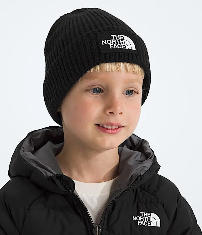 Kids` Tnf Logo Box Cuffed Beanie 2