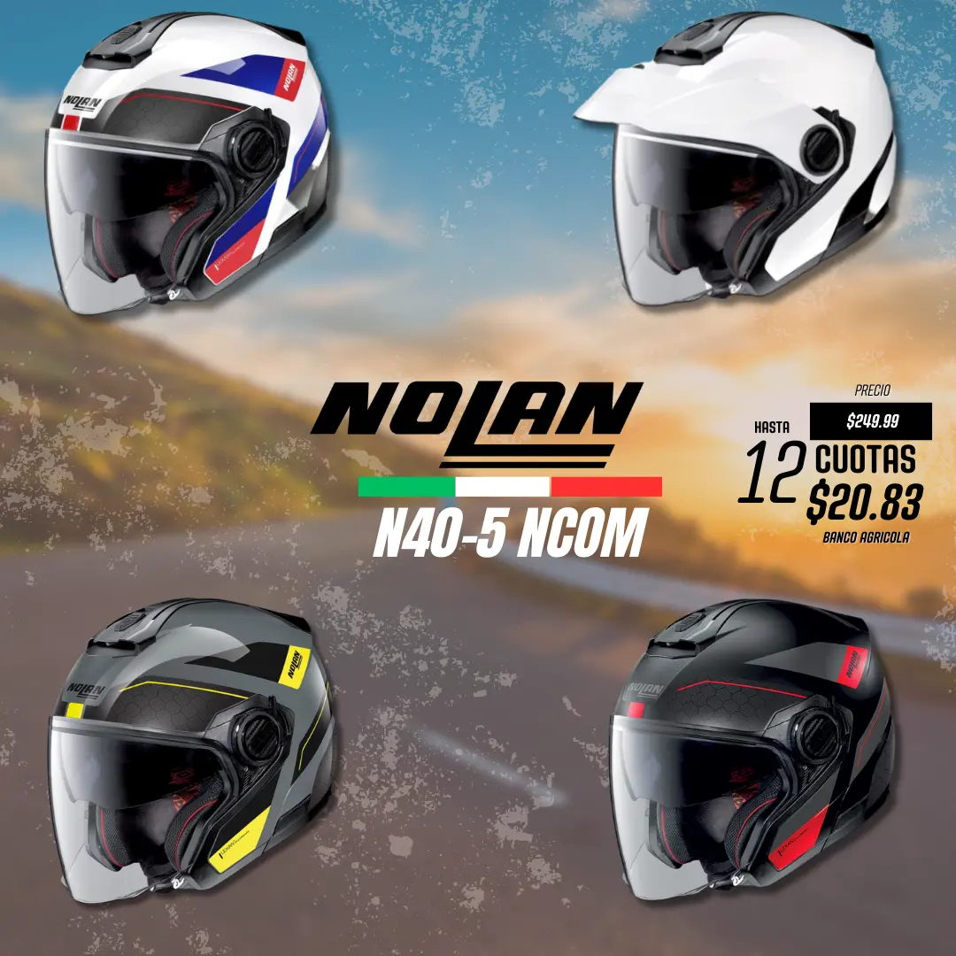 Cascos Nolan N40-5 Nccom Open Face Jet 1