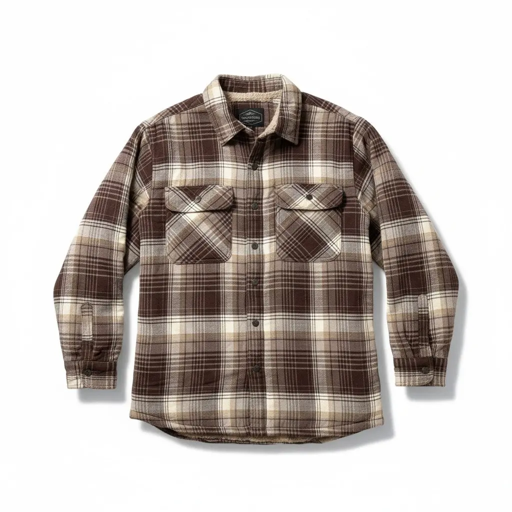Men's Norman Snap Front Sherpa Lined Flannel 3