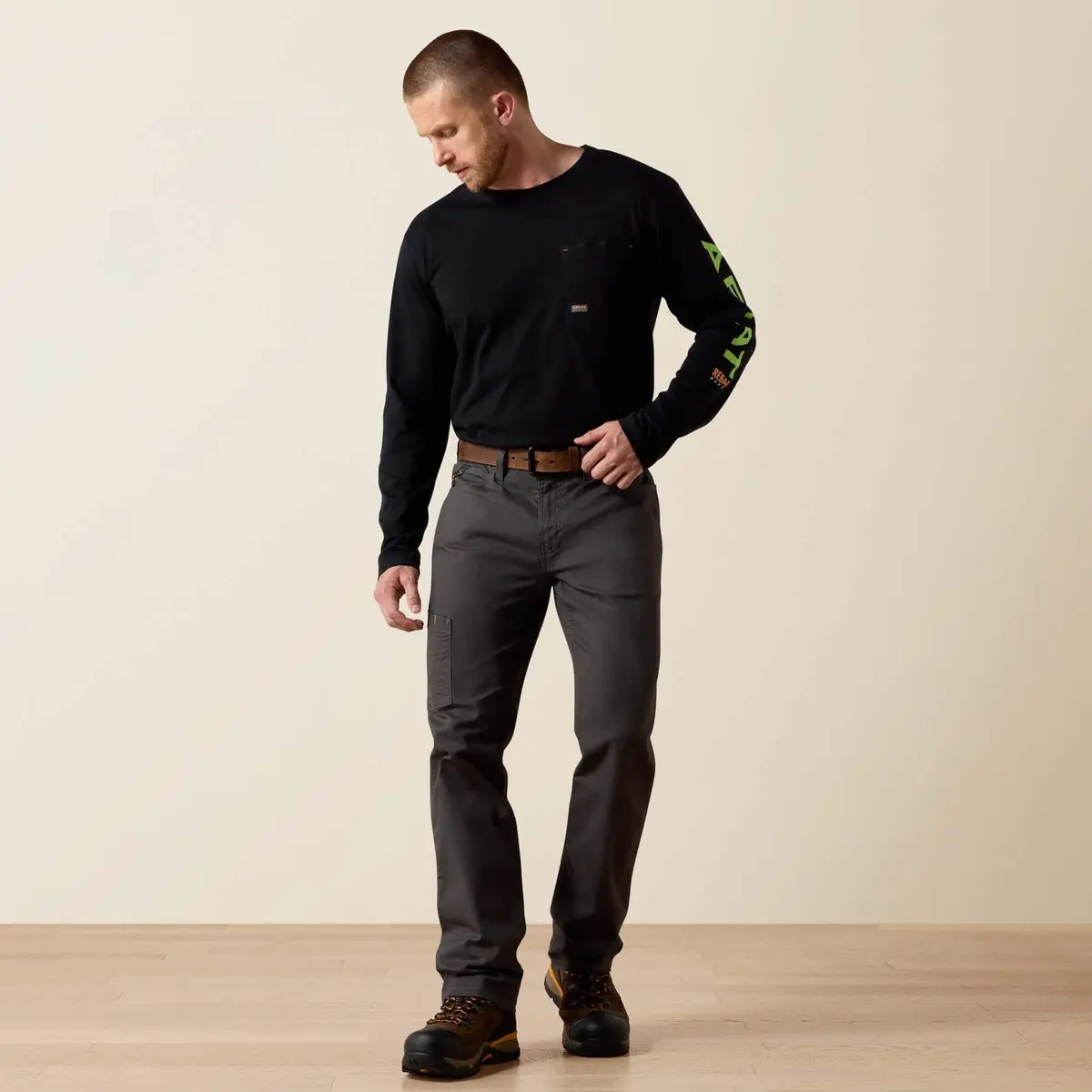Men's Rebar M4 Low Rise Durastretch Made Tough Stackable Straight Leg Pant 4