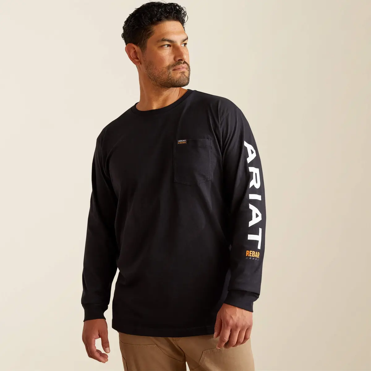 Men's Rebar Cotton Strong Standard Logo Pocket T-Shirt 1