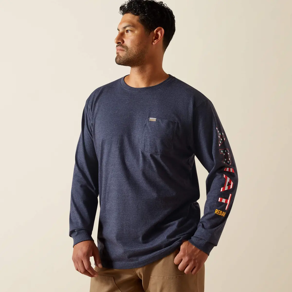 Men's Rebar Cotton Strong Standard Logo Pocket T-Shirt 1