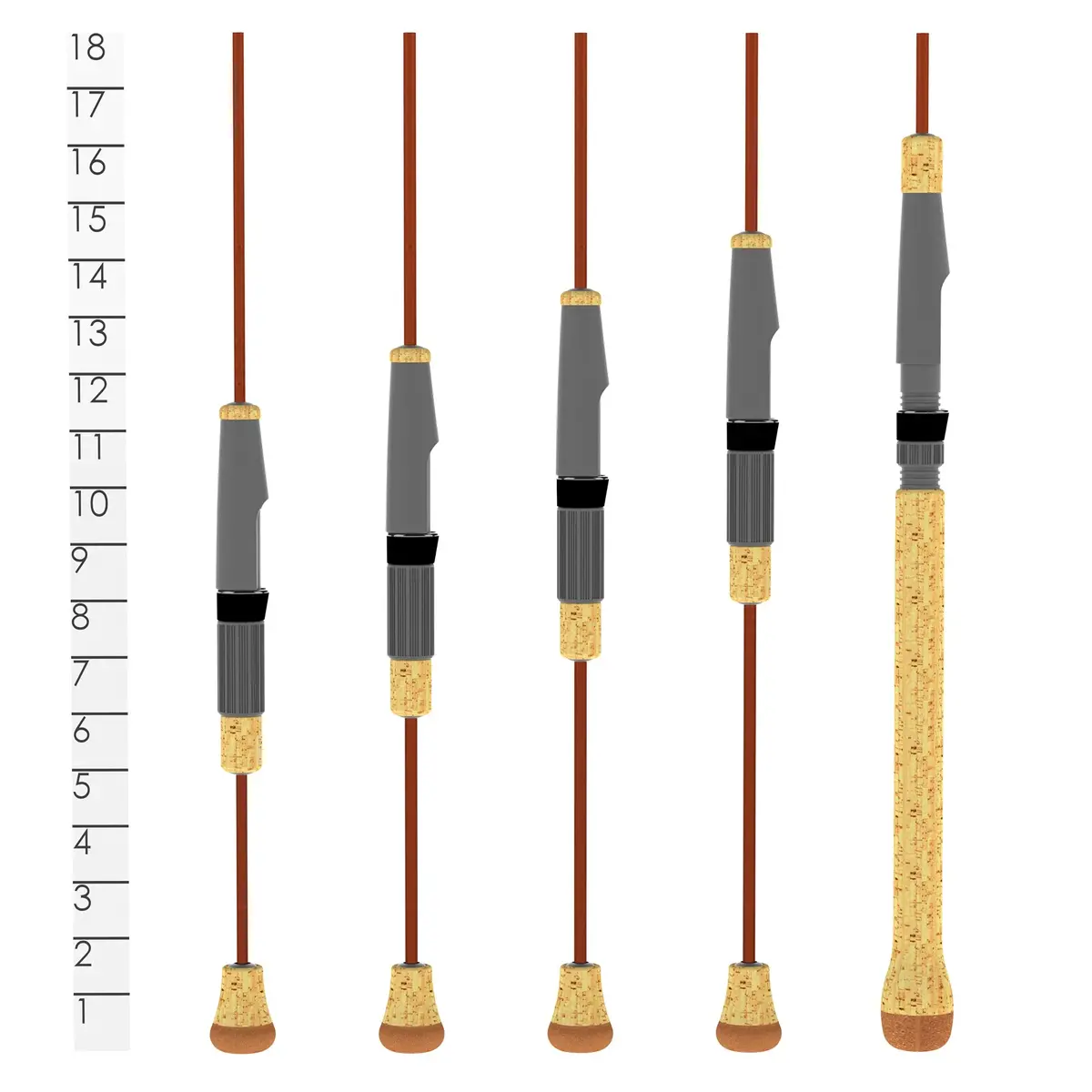 Panfish Series 5'4" Ultra Light Fast Spinning Rod - (Pns54ulf ) 2