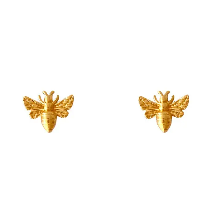 Tiny Charm Post Earring - Honey Bee 1