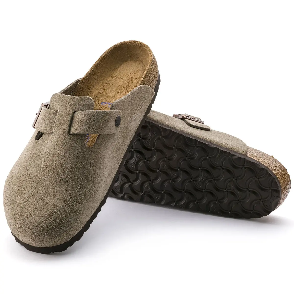 Men's Boston Soft Footbed Suede Leather Clog 2