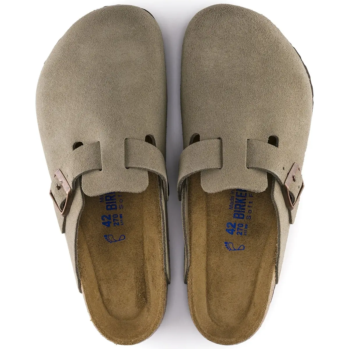 Men's Boston Soft Footbed Suede Leather Clog 3