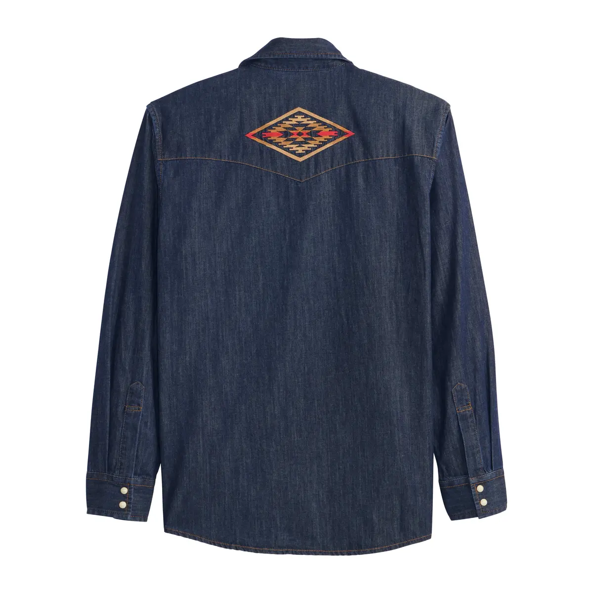 Men's Embroidered Denim Gambler Shirt 2
