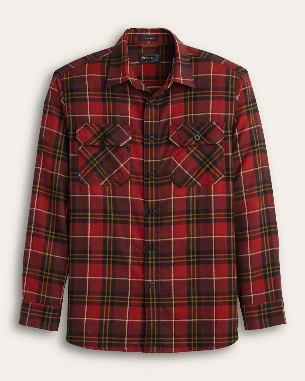 Men's Plaid Burnside Cotton Flannel Shirt 1