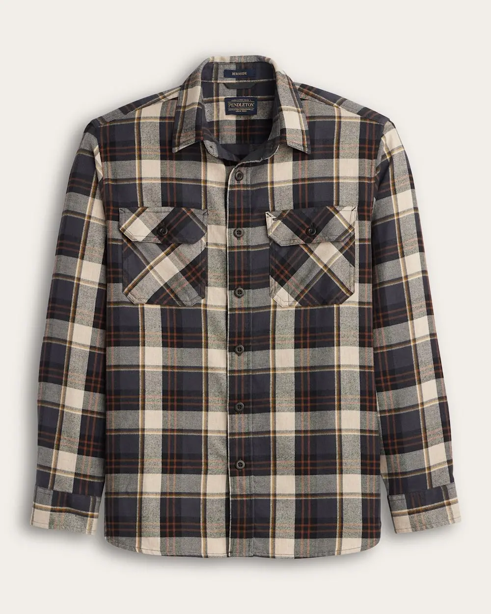 Men's Plaid Burnside Cotton Flannel Shirt 1