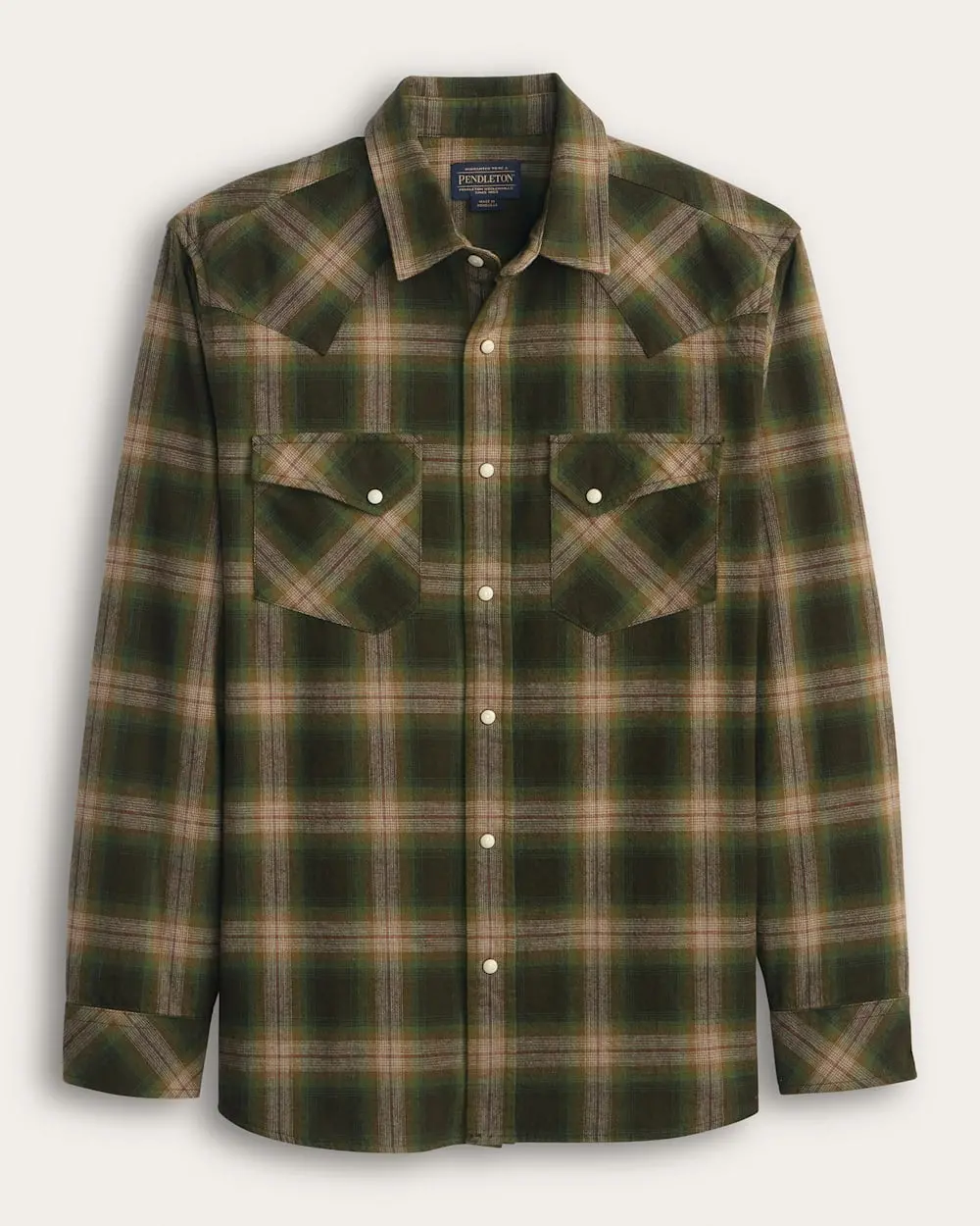 Men's Plaid Snap-Front Wyatt Cotton Shirt 1