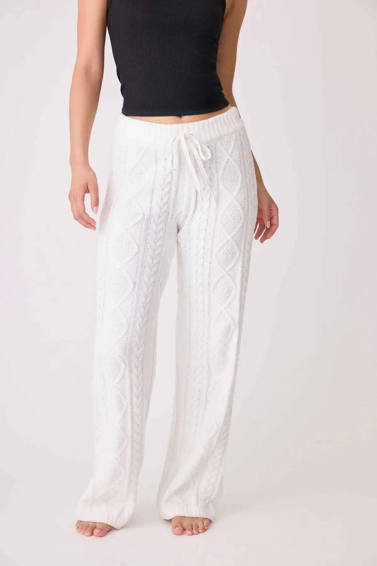 Women's Chenille Cable Knit Lounge Pant 1