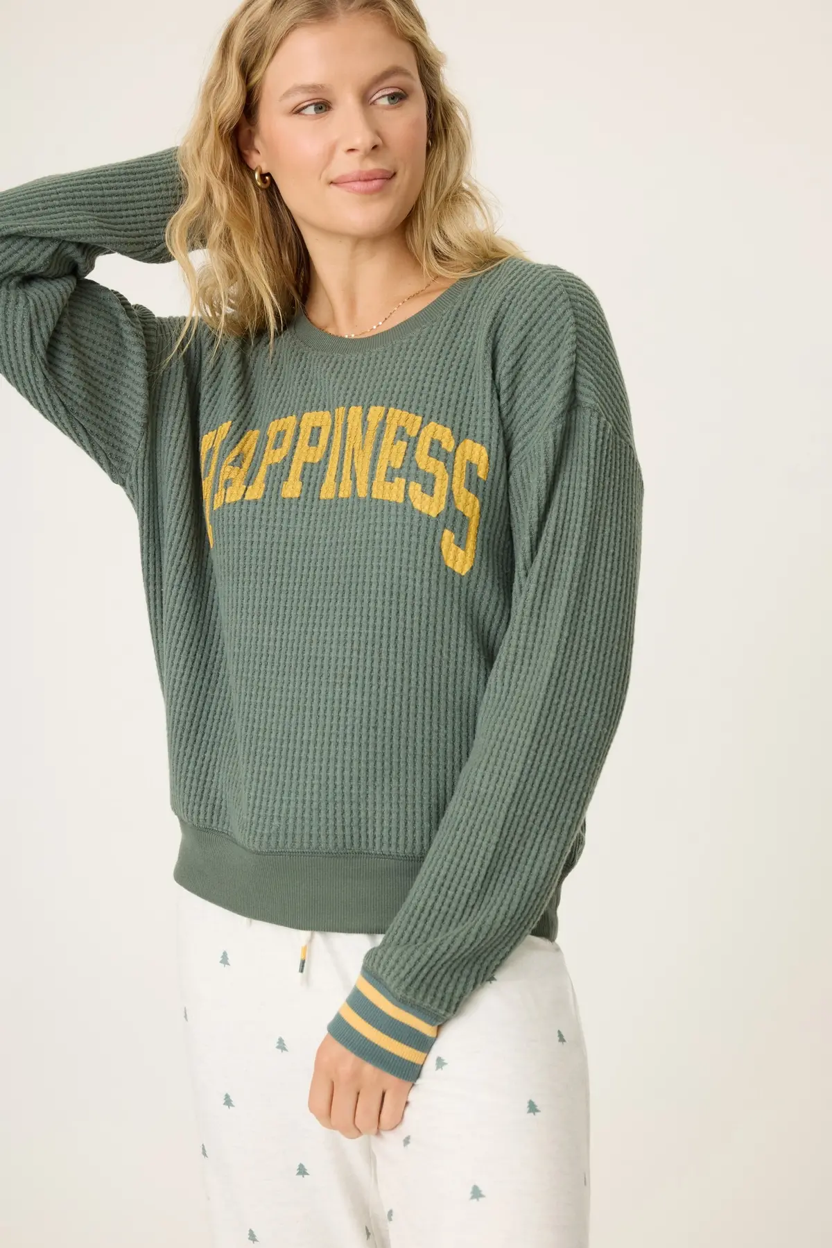 Women's Long Sleeve Thermal Top - Happiness 1
