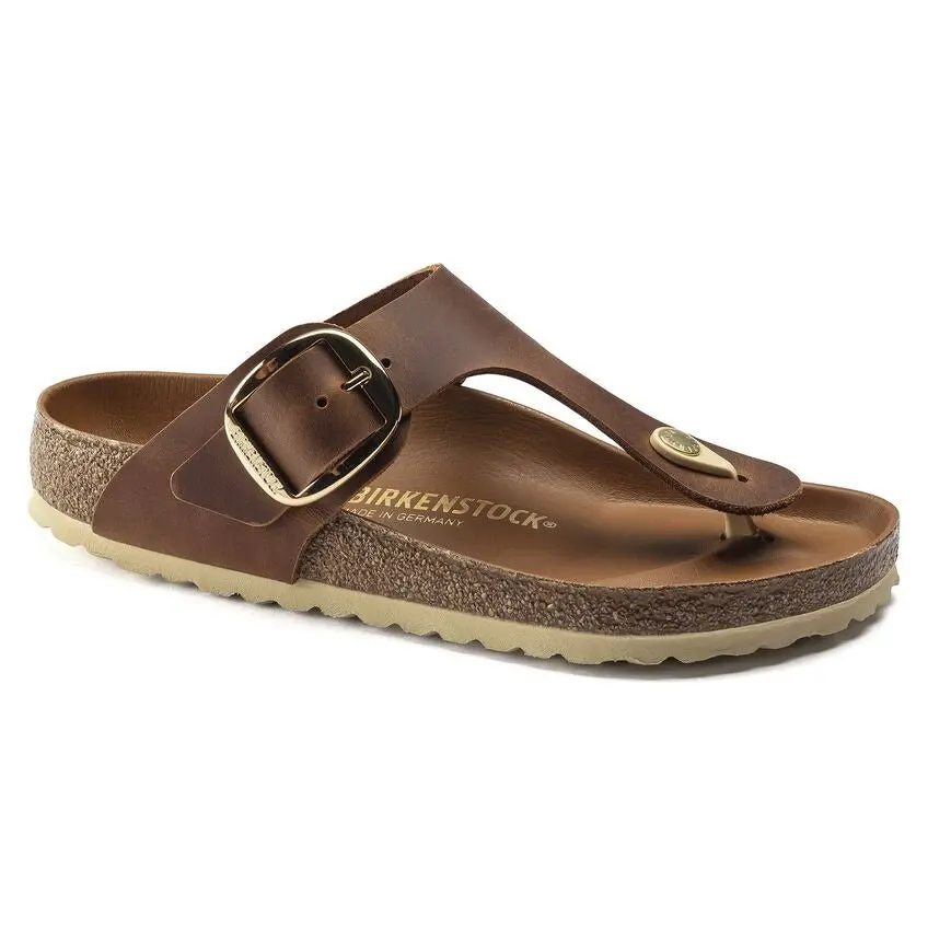 Women's Gizeh Big Buckle Oiled Leather Sandal 1