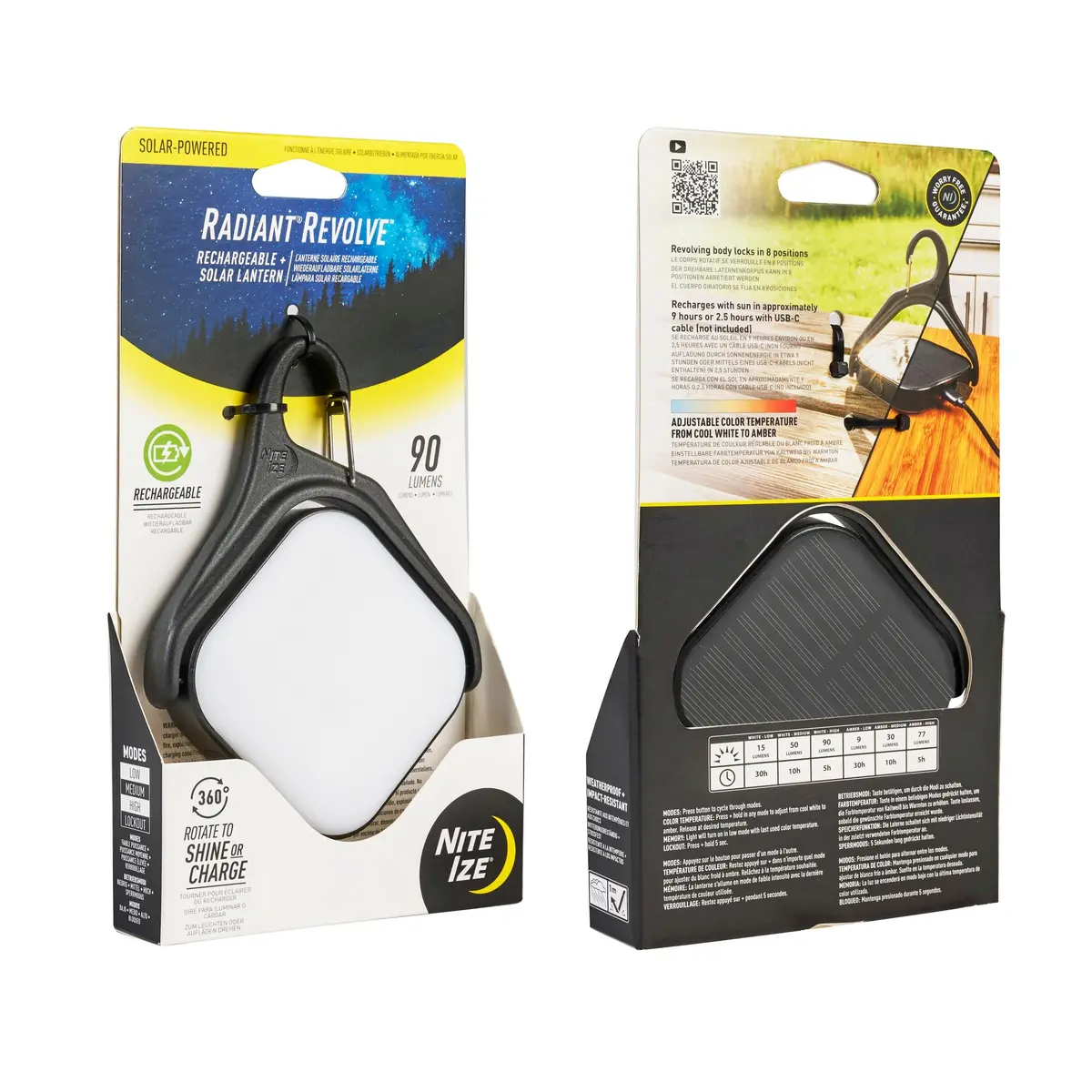 Radiant Revolve Rechargeable & Solar Lantern 1