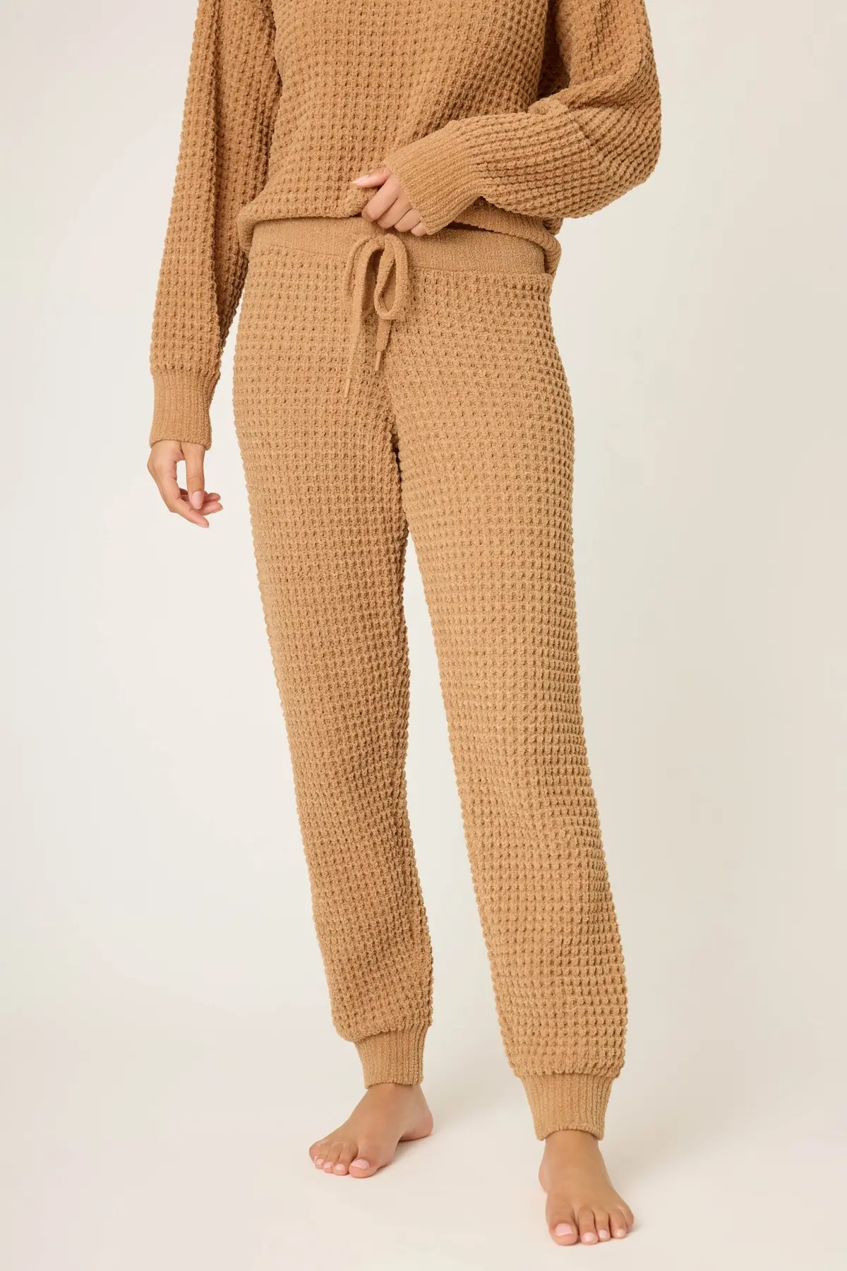 Women's Cozy Chenille Waffle Band Pant 1