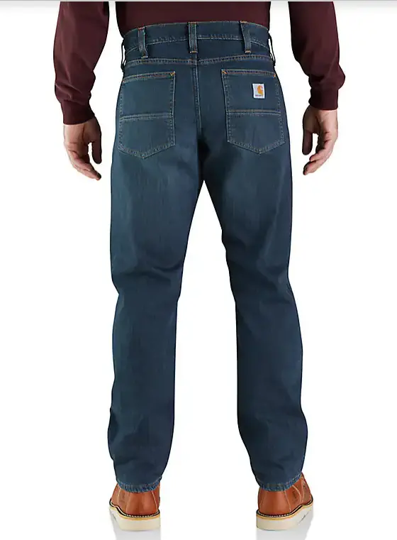 Rugged Flex Relaxed Fit Fleece-Lined 5-Pocket Jeans 2