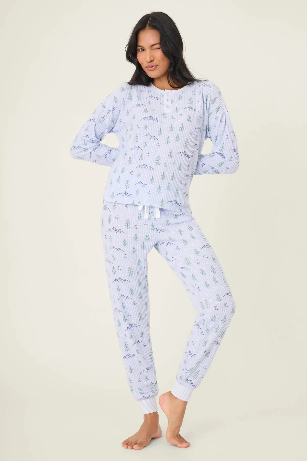 Women's Ski Jammie Classics Mountain Dream Pj Set 1