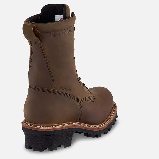 Men's 9" Insulated Waterproof Safety Toe Logger Boot 4