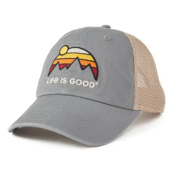 Adult Unisex Retro Mountains Soft Mesh Back Cap 1