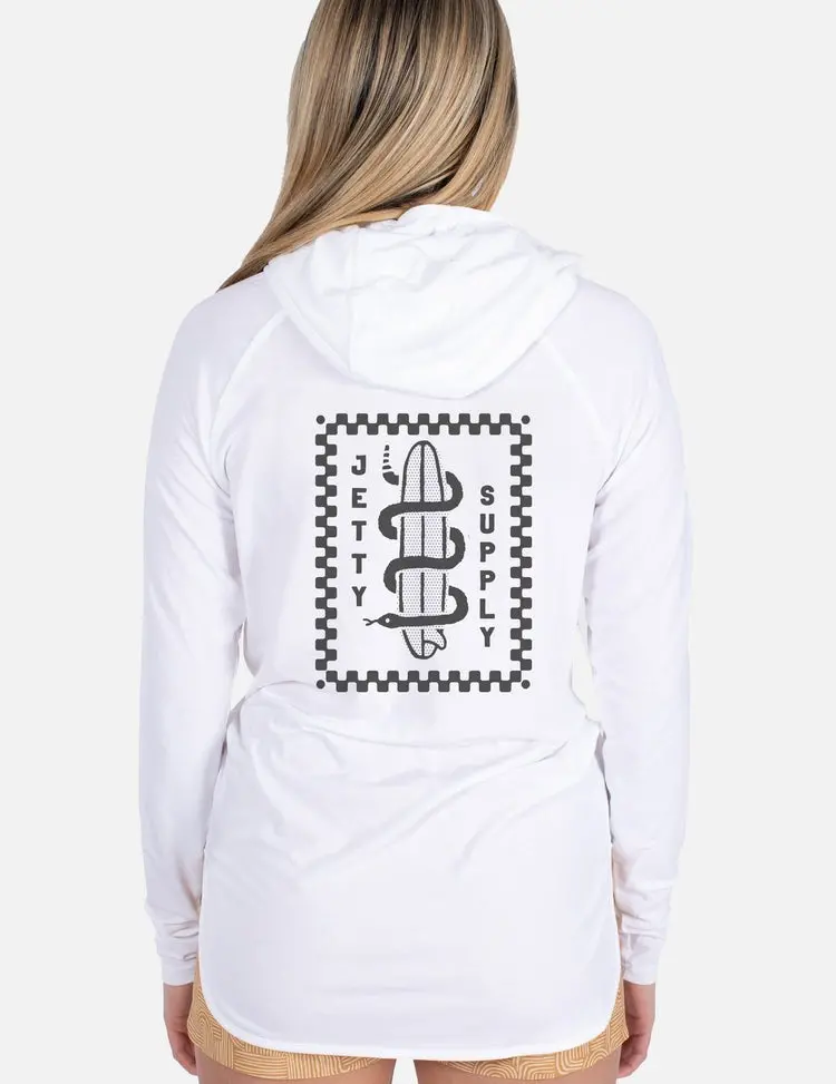Women's Wavesnake Hooded Uv Long Sleeve Shirt 1